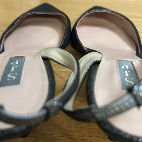 SJP by Sarah Jessica Parker Glitter Slingback Heels - Size 40 (US 9.5) - Picture 4 of 13